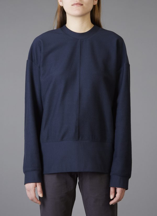 The Big Sweatshirt In Midnight Blue Ultra-Fine Terry