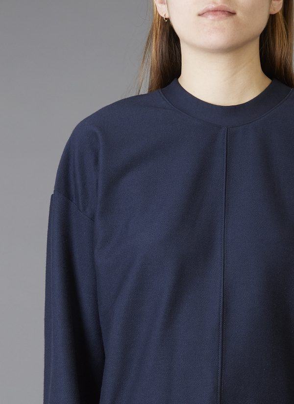The Big Sweatshirt In Midnight Blue Ultra-Fine Terry - Image 2