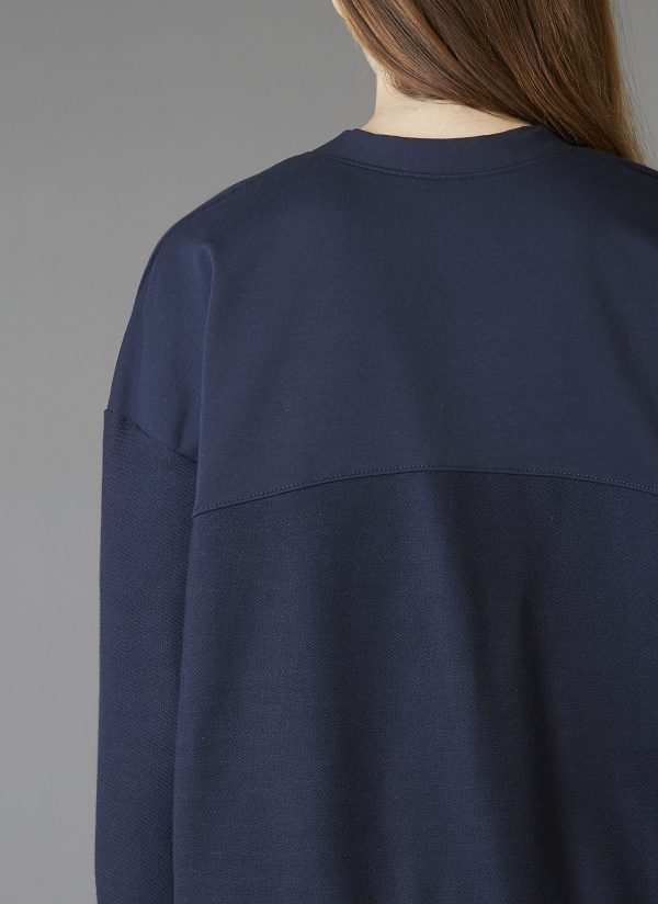 The Big Sweatshirt In Midnight Blue Ultra-Fine Terry - Image 5