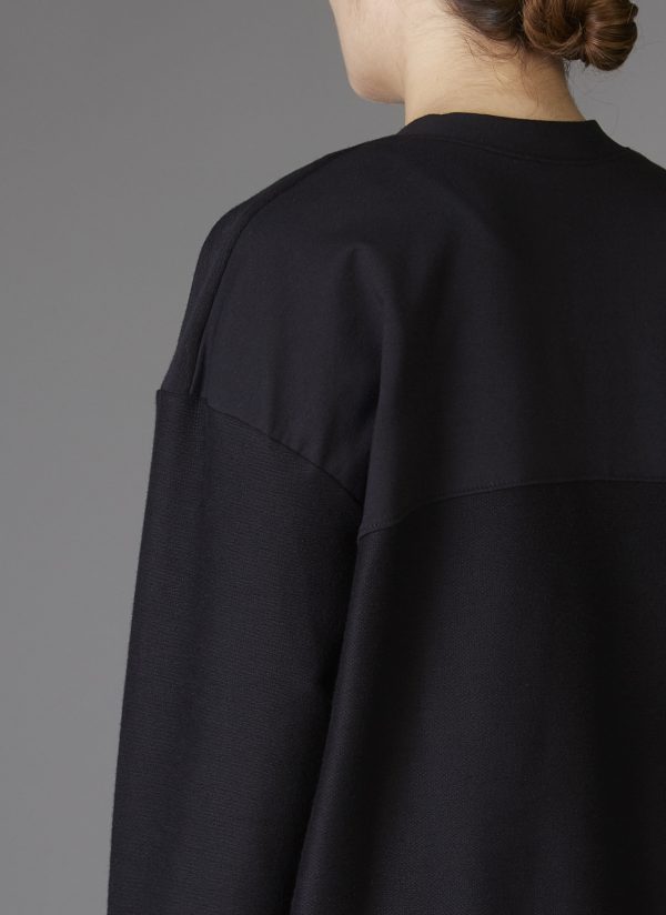 The Big Sweatshirt In Black Ultra-Fine Terry - Image 5