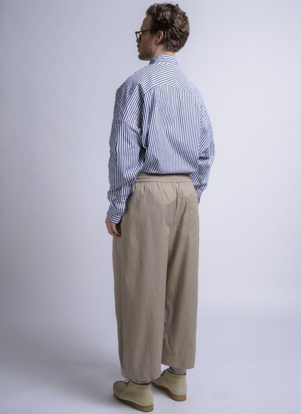 OVATE BAGGY PANT IN KHAKI FINE TWILL (MEN'S CUT) - Image 4