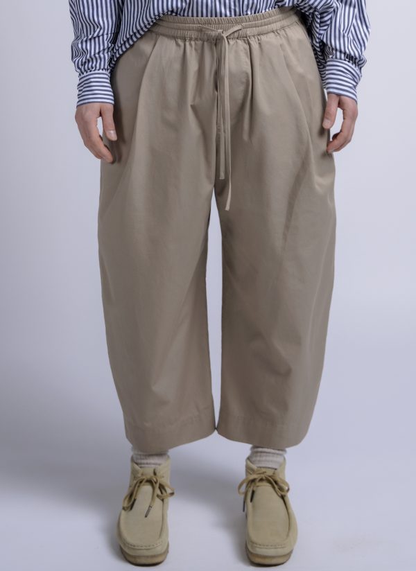 OVATE BAGGY PANT IN KHAKI FINE TWILL (MEN'S CUT) - Image 6