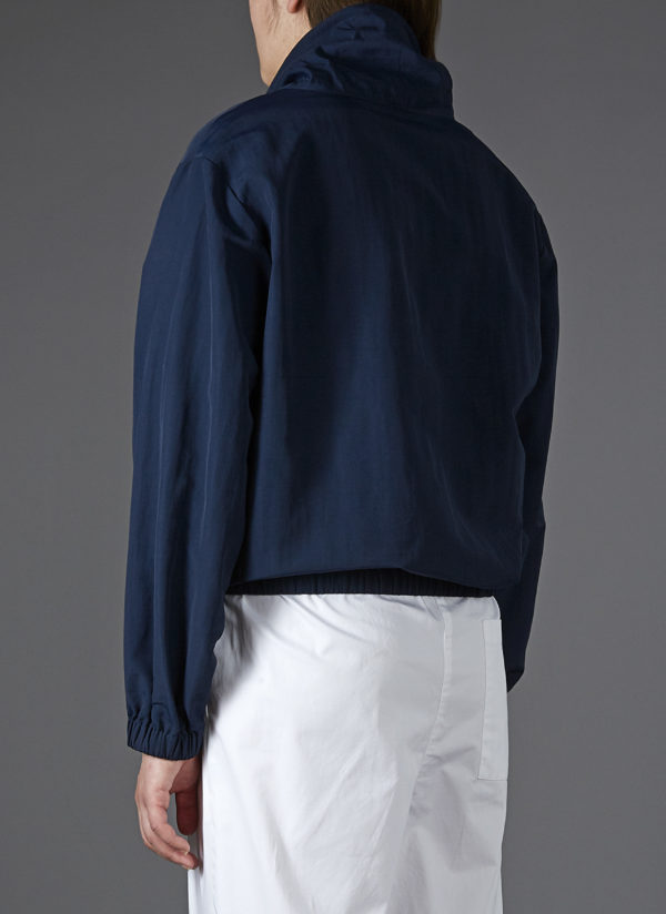 COWL NECK TRACK JACKET IN MIDNIGHT BLUE - Image 6