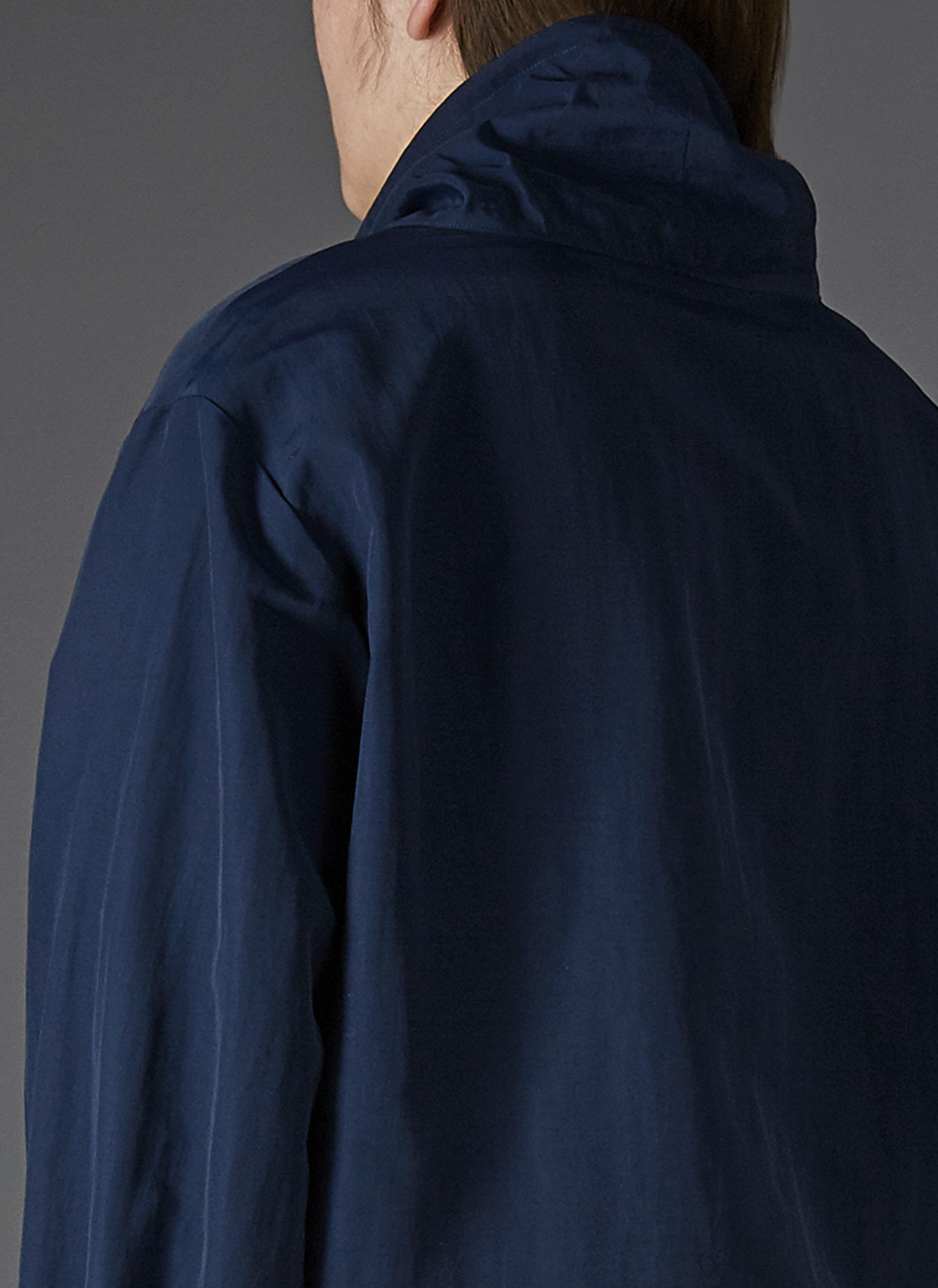 COWL NECK TRACK JACKET IN MIDNIGHT BLUE - GREI New York