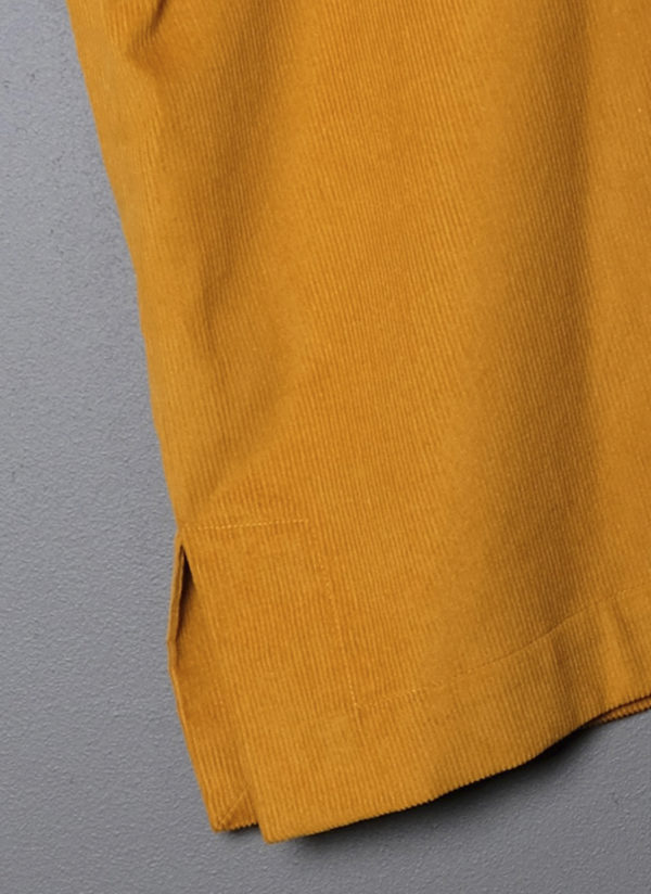 4-POCKET SHIRT PONCHO IN TURMURIC - Image 5