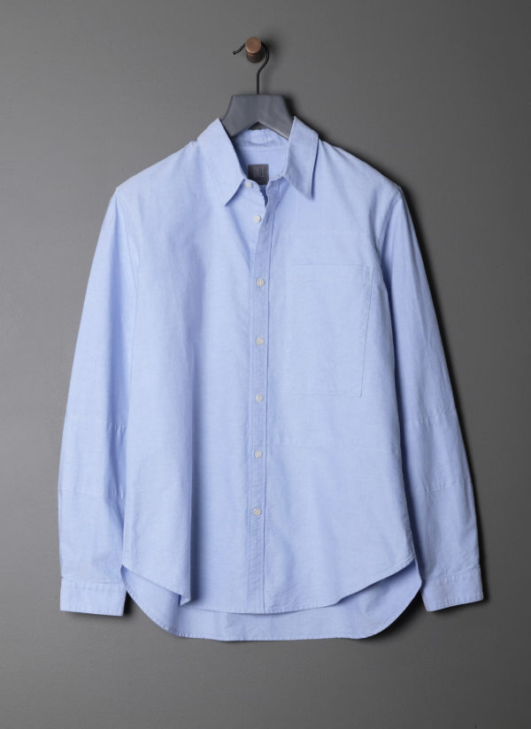 L/S PATCHWORK SHIRT IN BLUE