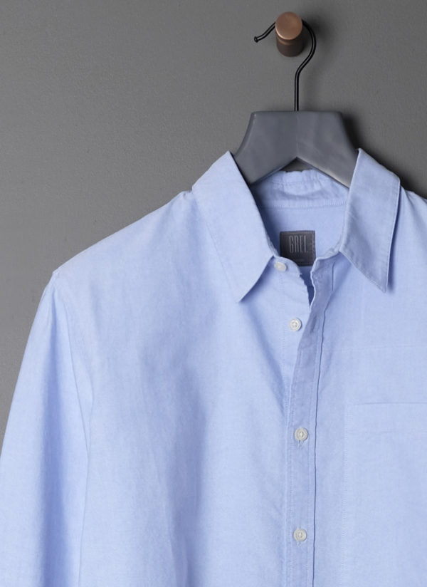 L/S PATCHWORK SHIRT IN BLUE - Image 3