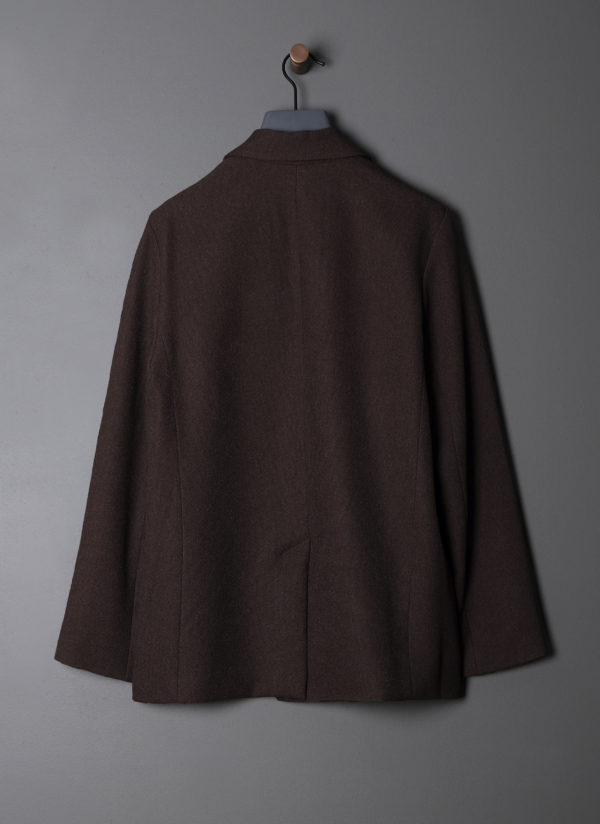 ONE BUTTON SUIT JACKET IN ESPRESSO - Image 2