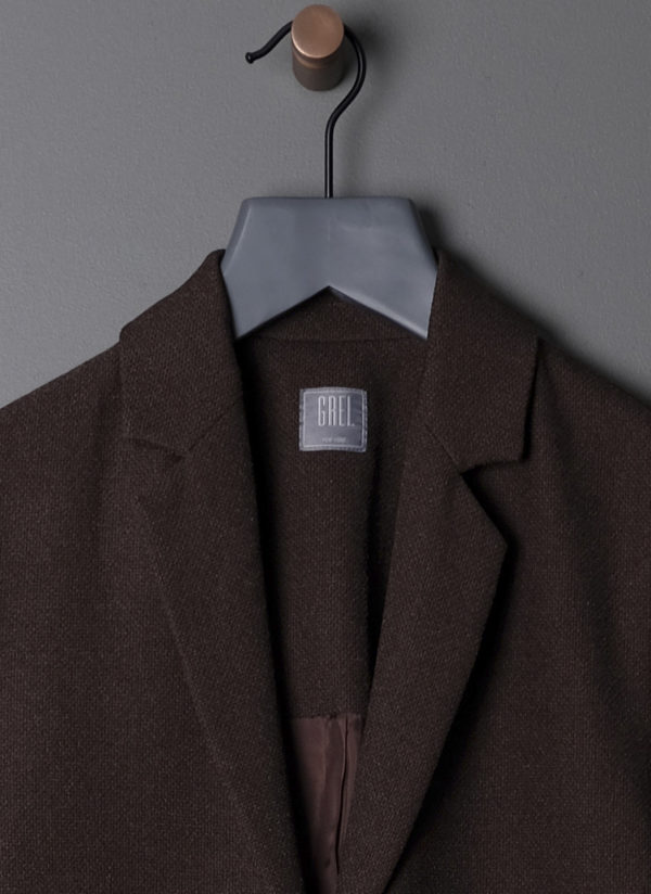 ONE BUTTON SUIT JACKET IN ESPRESSO - Image 3