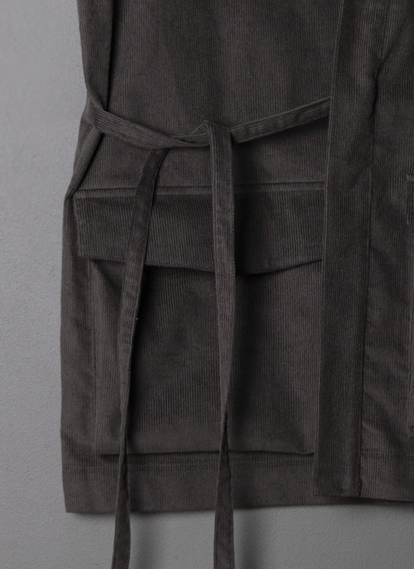 'NED' VEST IN GREY MOSS - Image 4
