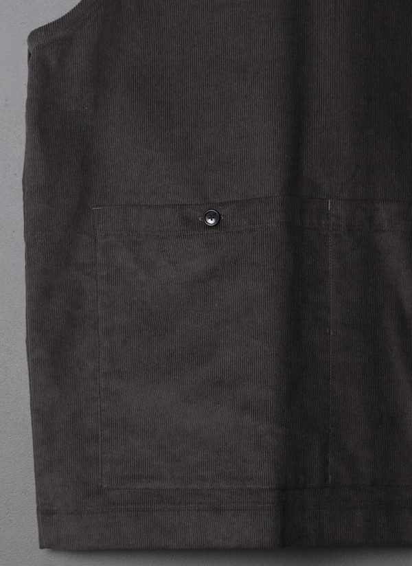 'NED' VEST IN GREY MOSS - Image 5
