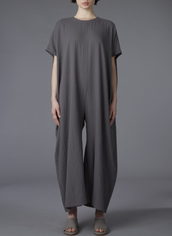 BOX JUMPSUIT IN FLINT GAUZE CHECK - Image 2