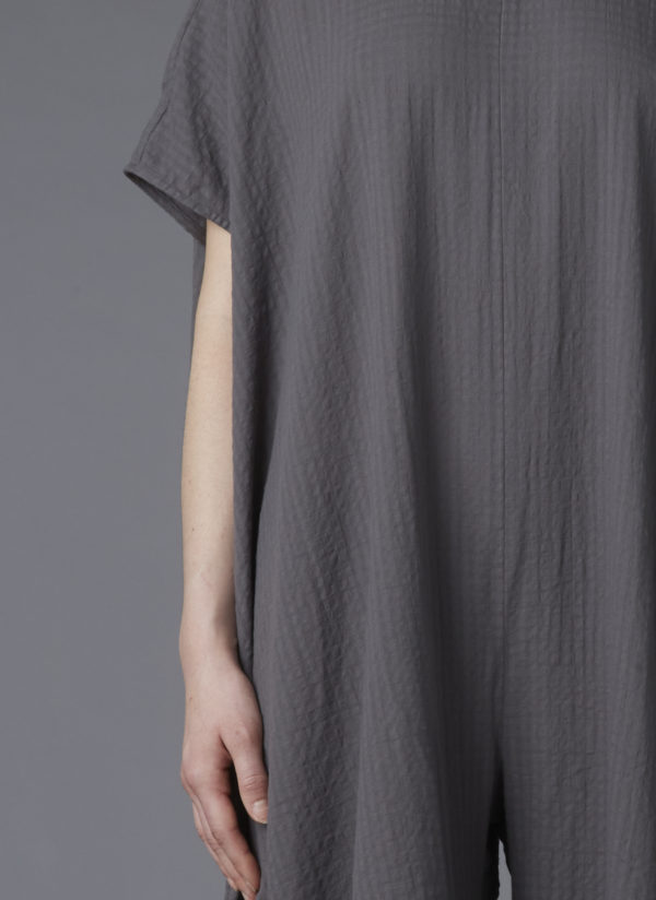 BOX JUMPSUIT IN FLINT GAUZE CHECK - Image 4