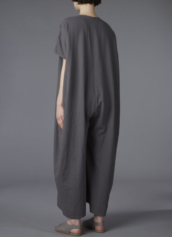 BOX JUMPSUIT IN FLINT GAUZE CHECK - Image 6