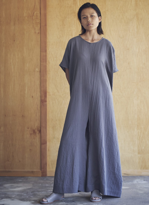 BOX JUMPSUIT IN FLINT GAUZE CHECK - Image 8