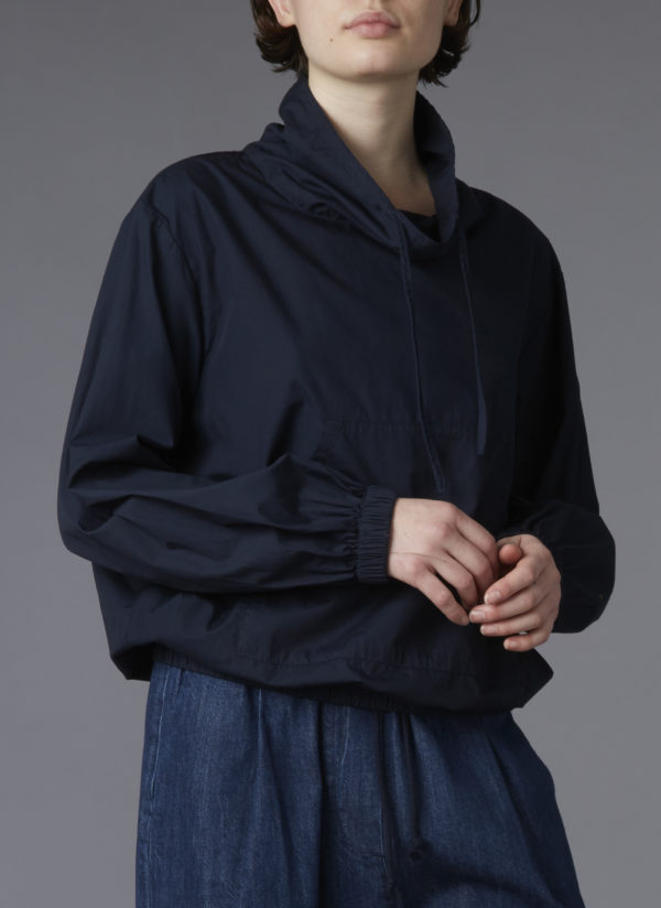 COWL NECK POCKET JUMPER IN MIDNIGHT BLUE