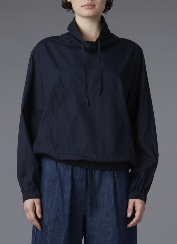 COWL NECK POCKET JUMPER IN MIDNIGHT BLUE - Image 3