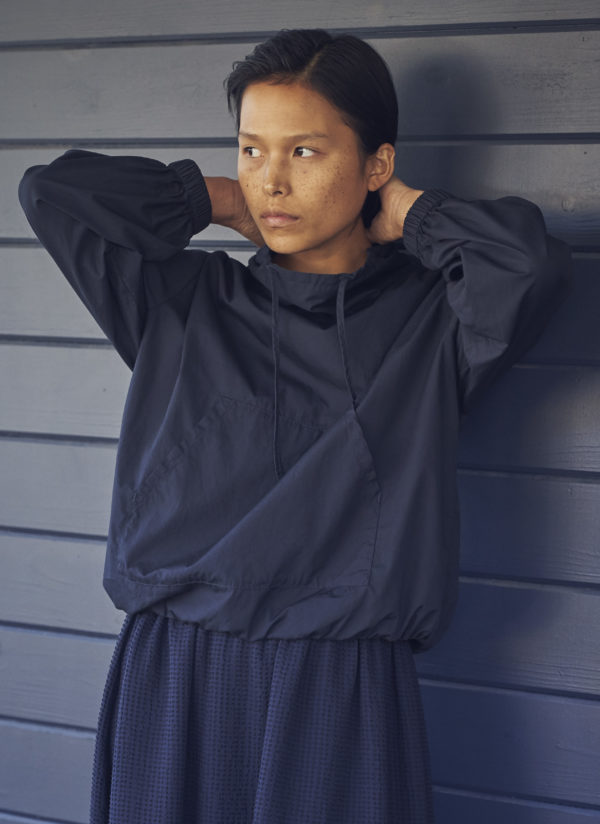 COWL NECK POCKET JUMPER IN MIDNIGHT BLUE - Image 8