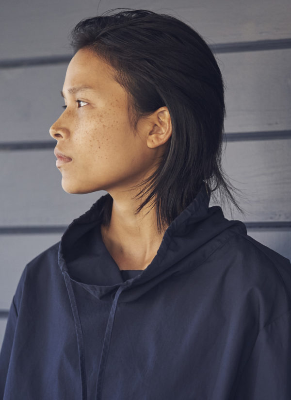 COWL NECK POCKET JUMPER IN MIDNIGHT BLUE - Image 10