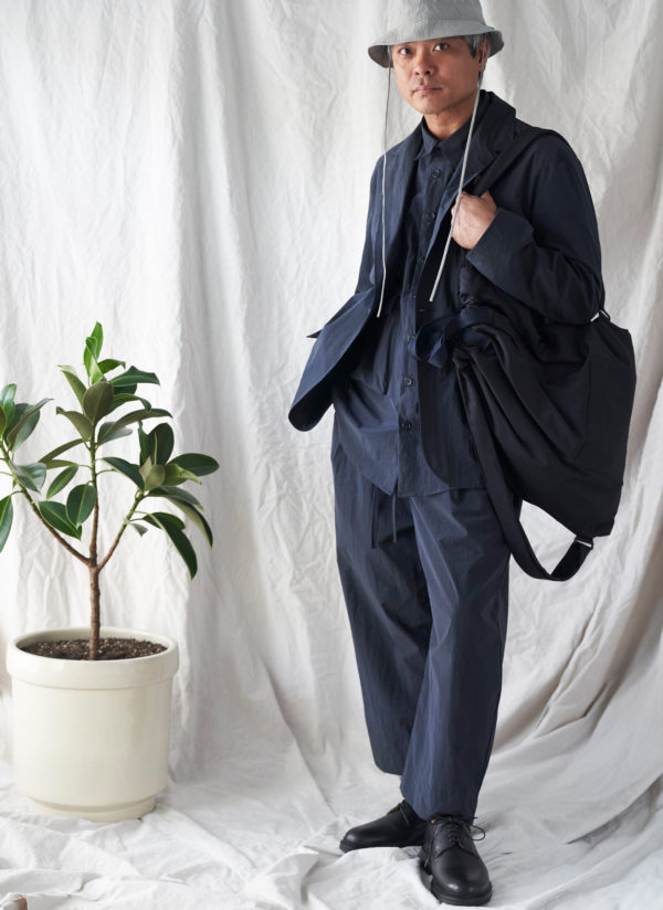 OVATE BAGGY PANT IN MIDNIGHT BLUE PARACHUTE NYLON - Image 6
