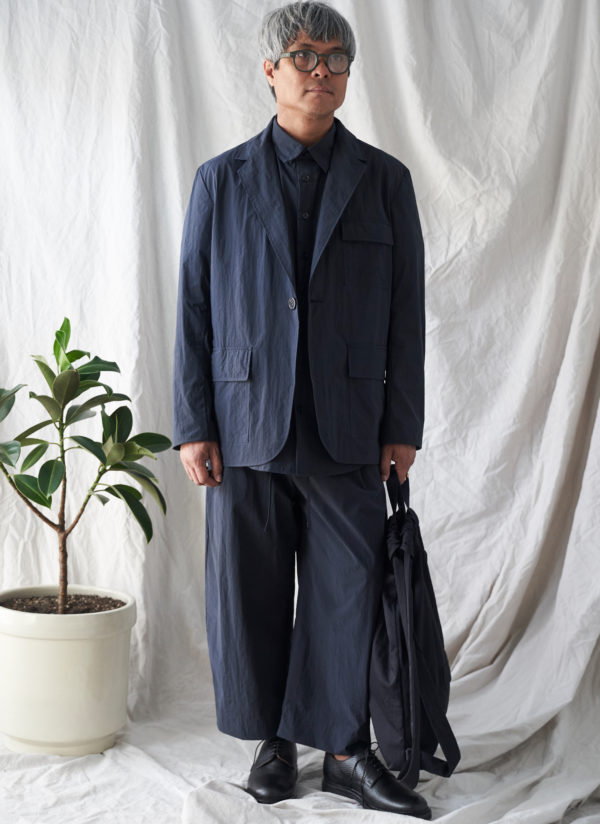 SOFT SACK JACKET IN MIDNIGHT BLUE PARACHUTE NYLON