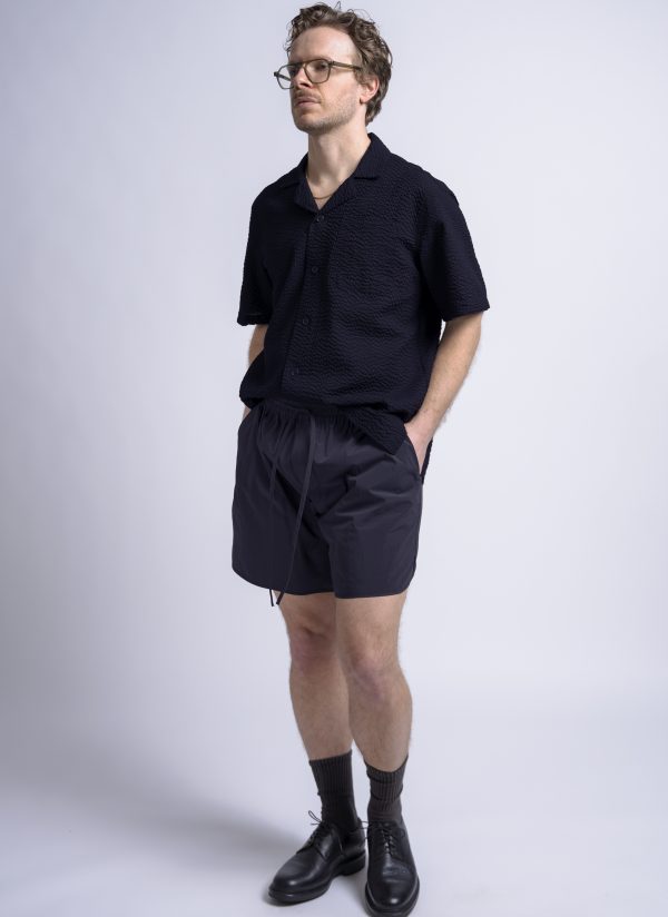 TRACK SHORT IN MIDNIGHT BLUE PARACHUTE NYLON - Image 9