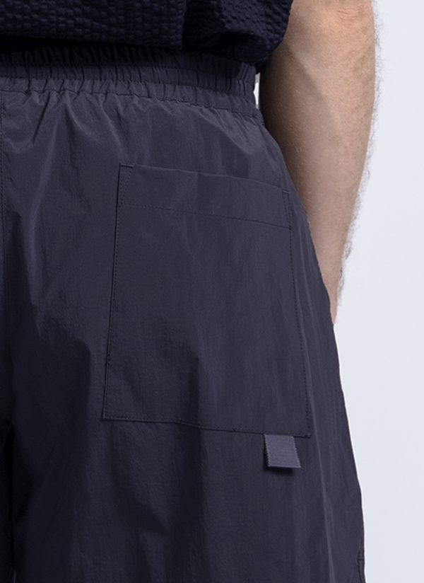 TRACK SHORT IN MIDNIGHT BLUE PARACHUTE NYLON - Image 8