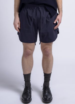 TRACK SHORT IN MIDNIGHT BLUE PARACHUTE NYLON