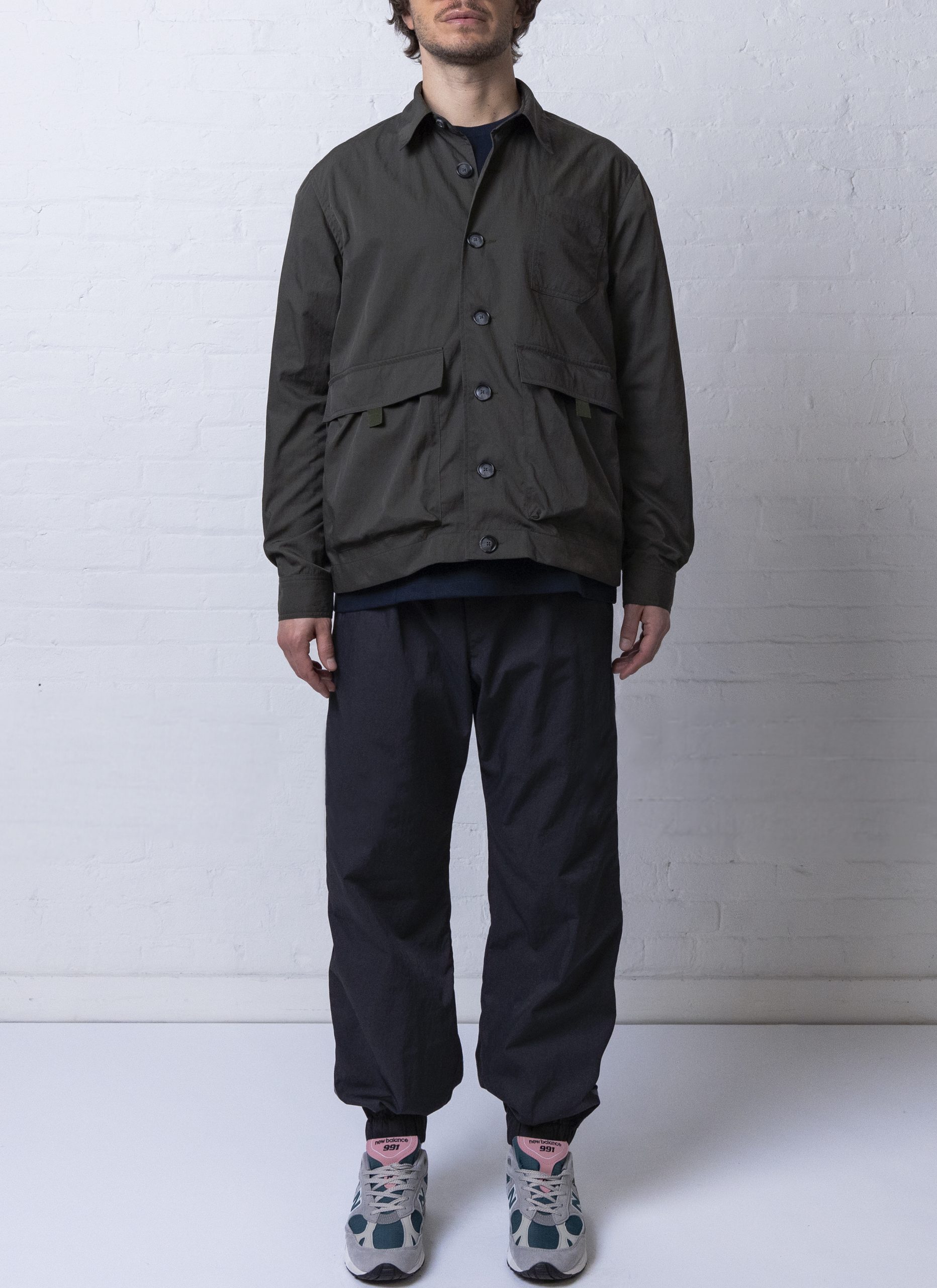 PHOTOGRAPHER JACKET IN ARMY GREEN NYLON TWILL GREI New York