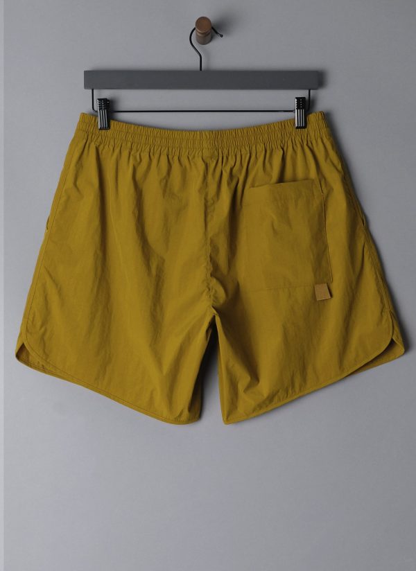 TRACK SHORT IN BRIGHT OLIVE PARACHUTE NYLON - Image 11