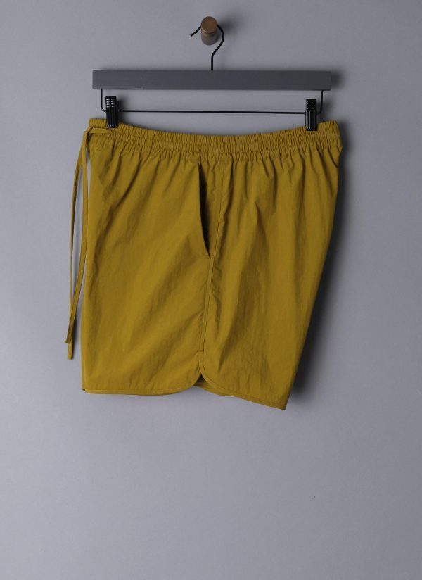 TRACK SHORT IN BRIGHT OLIVE PARACHUTE NYLON - Image 13