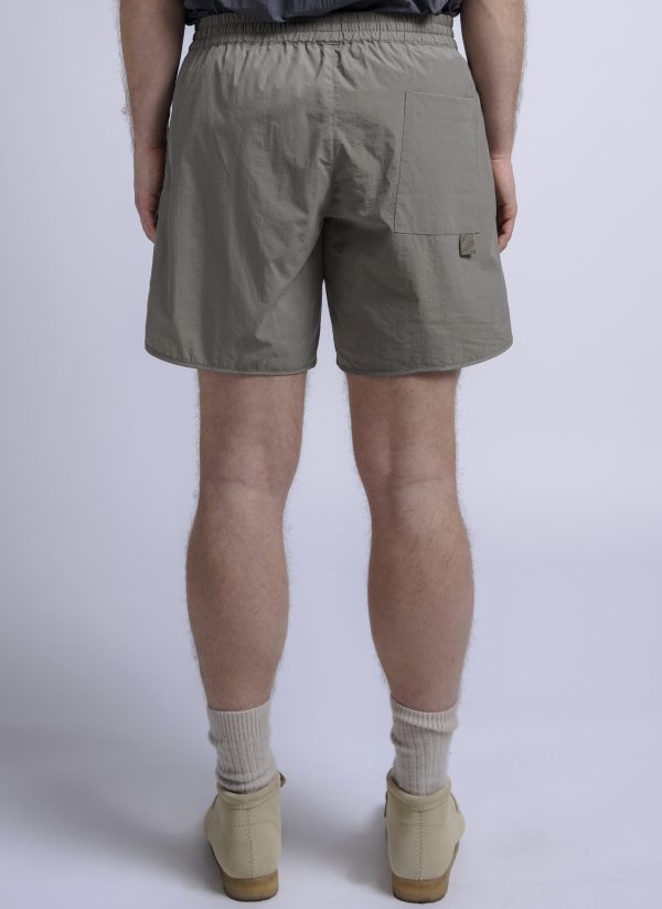 TRACK SHORT IN SMOKY ASH PARACHUTE NYLON - Image 8