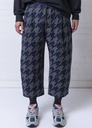 OVATE BAGGY PANT IN MIDNIGHT BLUE TWO-TONE CHECK