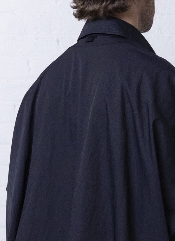 4 POCKET SHIRT PONCHO IN MIDNIGHT BLUE - Image 10