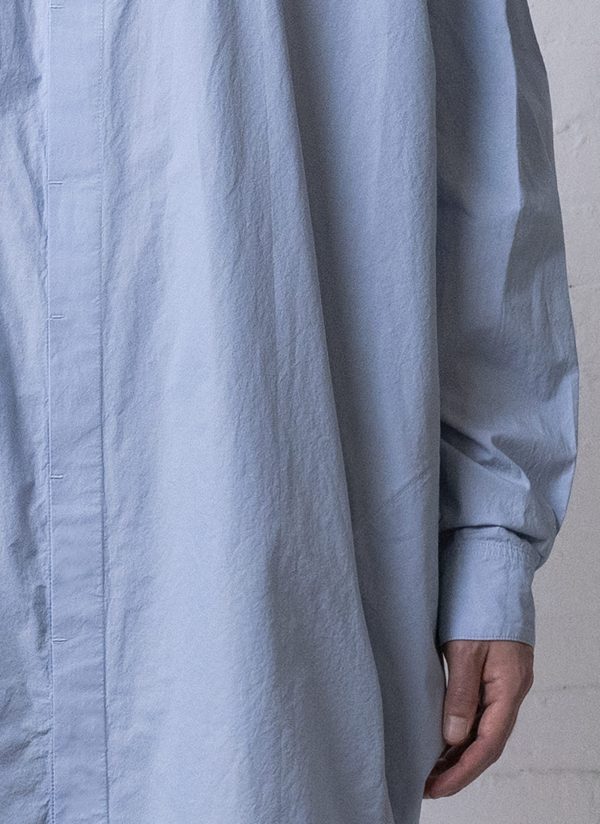 PAINTER SHIRT IN LIGHT BLUE WASHED POPLIN - Image 5