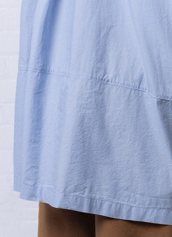 PAINTER SHIRT IN LIGHT BLUE WASHED POPLIN - Image 9
