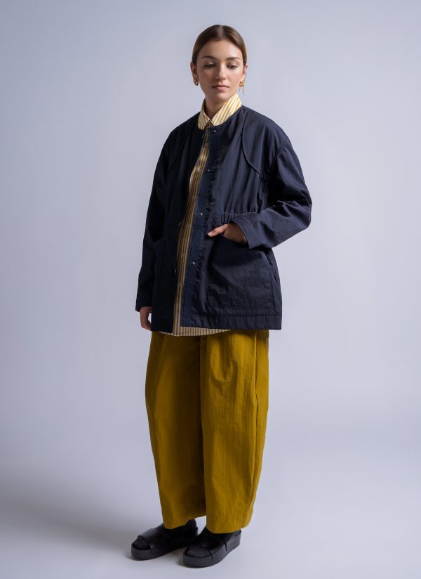 DEPARTURE JACKET IN MIDNIGHT BLUE NYLON TWILL - Image 2