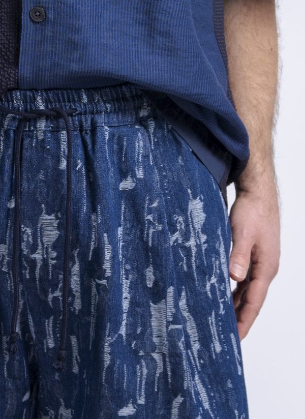 OVATE BAGGY PANT IN MIDNIGHT BLUE DENIM CAMO - Image 2