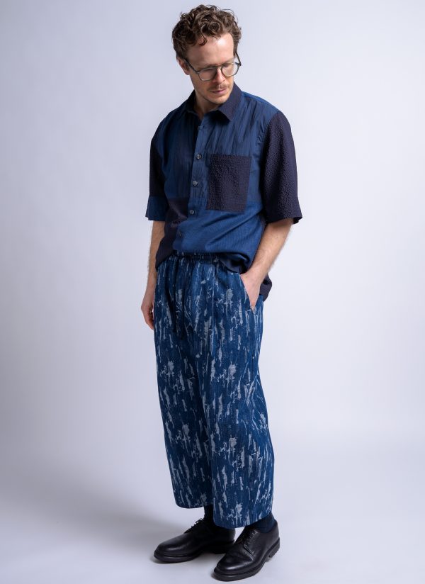 OVATE BAGGY PANT IN MIDNIGHT BLUE DENIM CAMO - Image 3