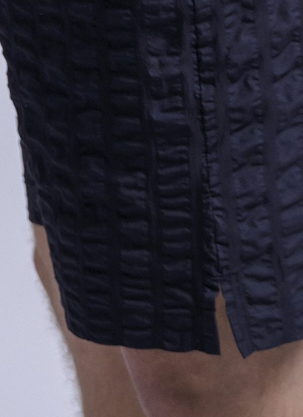PTO EASY SHORT IN MIDNIGHT BLUE MACRO LINE CRINKLE - Image 6