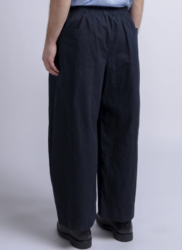 EAST PANT IN MIDNIGHT BLUE MICRO SLUB - Image 5