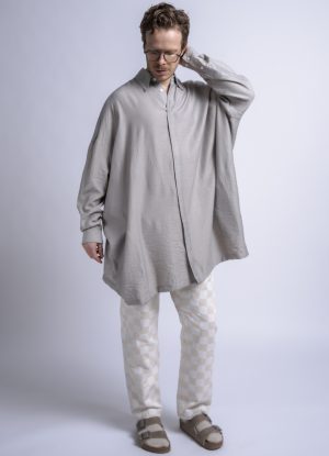 PAINTER SHIRT IN FOG STRIPED DOBBY