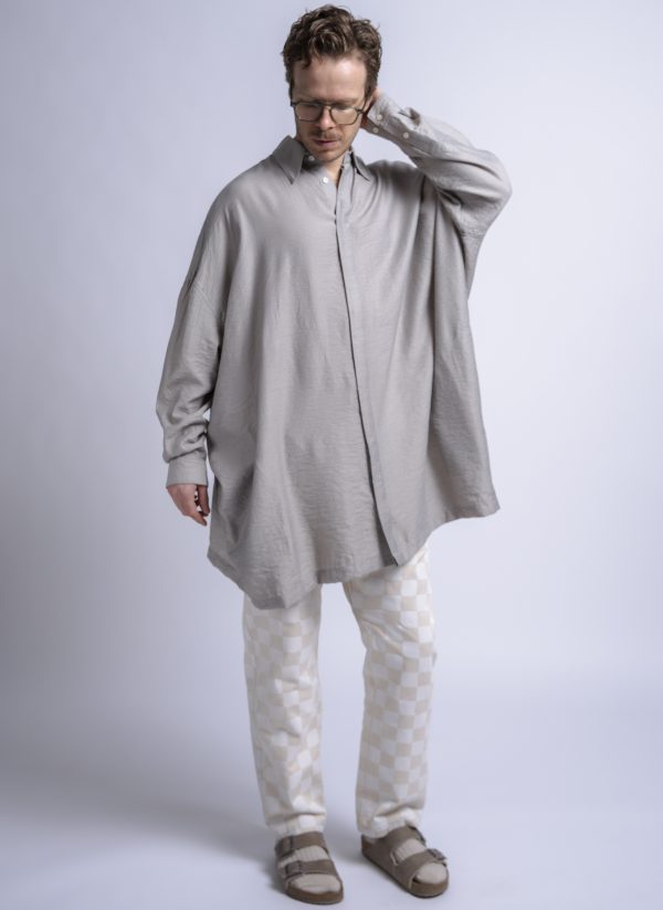 PAINTER SHIRT IN FOG STRIPED DOBBY