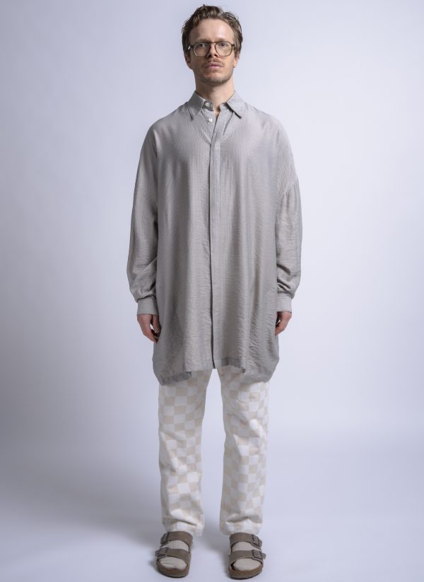 PAINTER SHIRT IN FOG STRIPED DOBBY - Image 2
