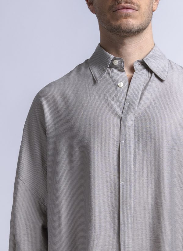 PAINTER SHIRT IN FOG STRIPED DOBBY - Image 3