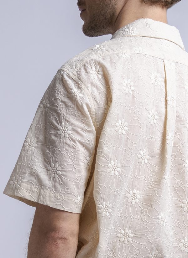 S/S PTO SHIRT IN NATURAL FLOWER DECO - Image 5