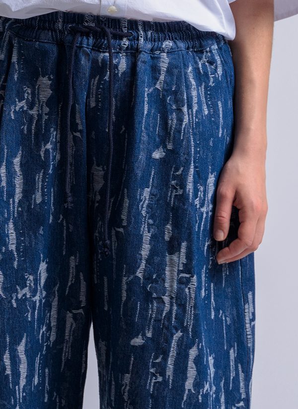 OVATE BAGGY PANT IN MIDNIGHT BLUE DENIM CAMO - Image 3