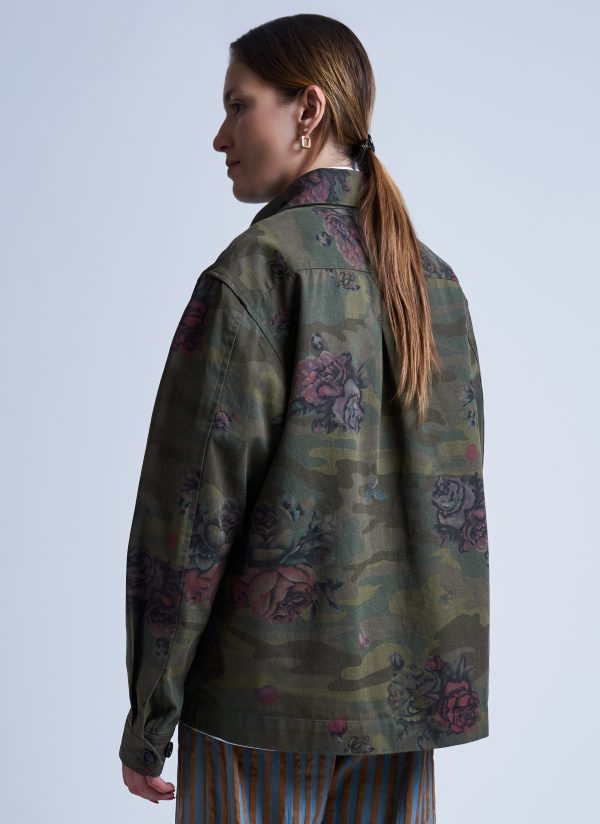 PHOTOGRAPHER JACKET IN ARMY GREEN GARDEN CAMO - Image 6
