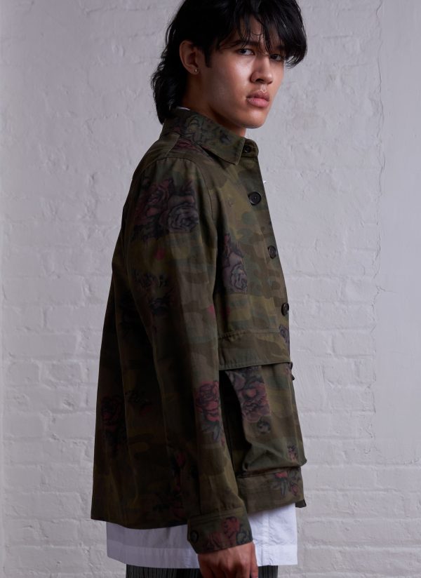 PHOTOGRAPHER JACKET IN ARMY GREEN GARDEN CAMO - Image 5