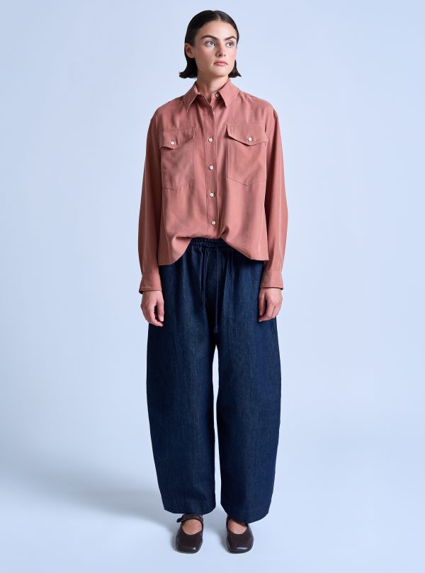 EAST PANT IN MIDNIGHT BLUE WASHED DENIM - Image 4